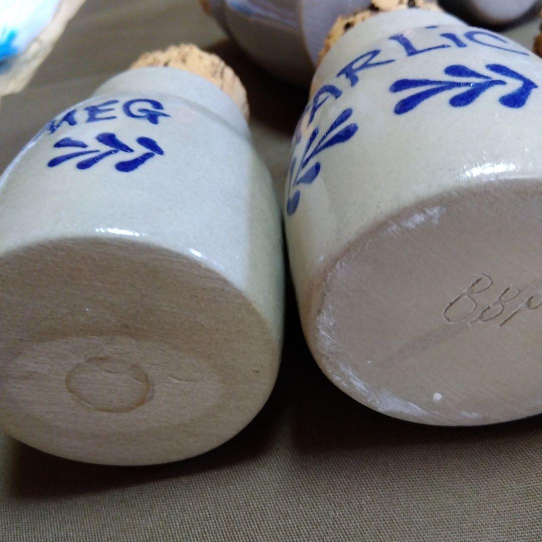カントリー雑貨　アントステラスパイスジャセット 7個セット＆ローポタリー
