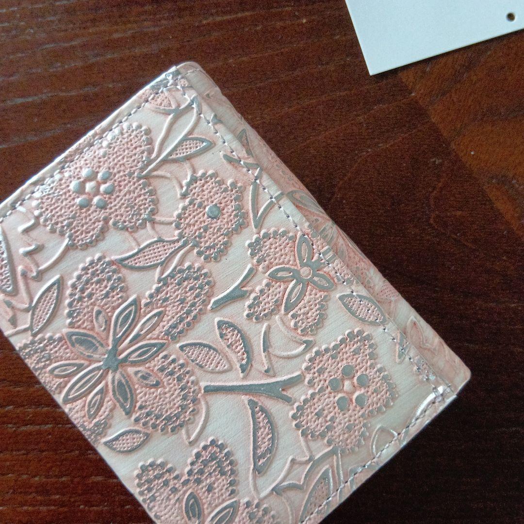 アルカン　ARUKAN 花柄 ピンク 三つ折り財布　日本製