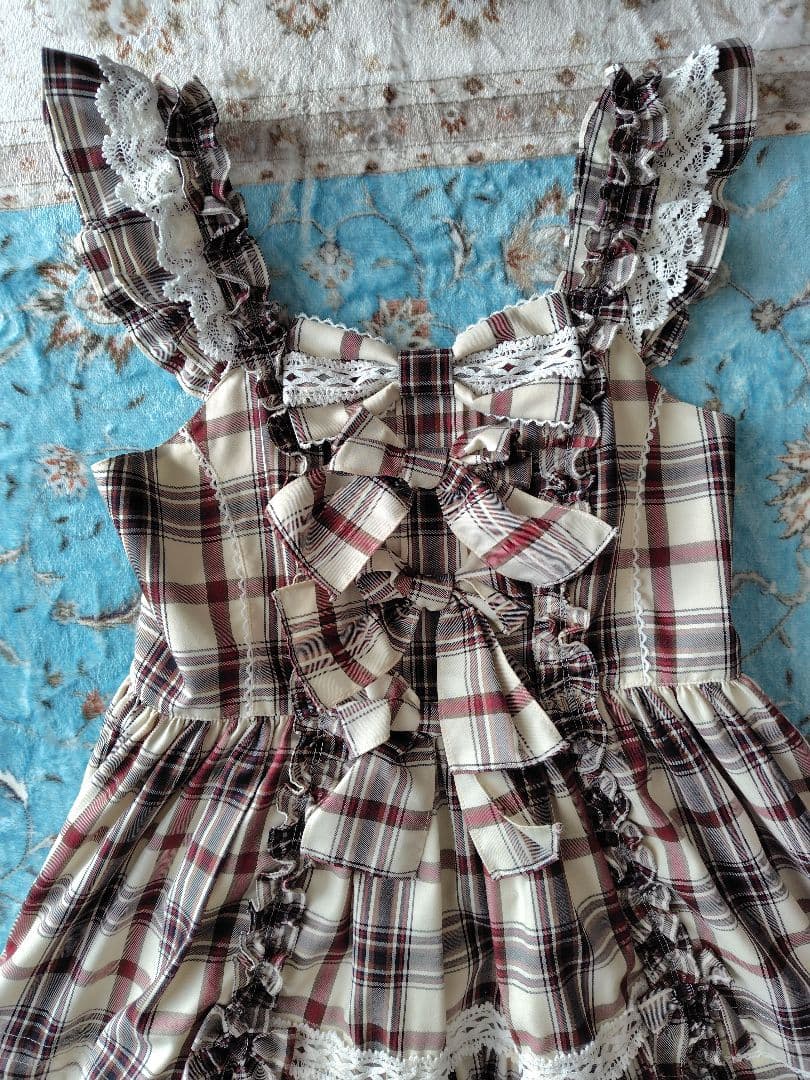 Angelic Pretty sweetフリル ジャンパースカート カチューシャ