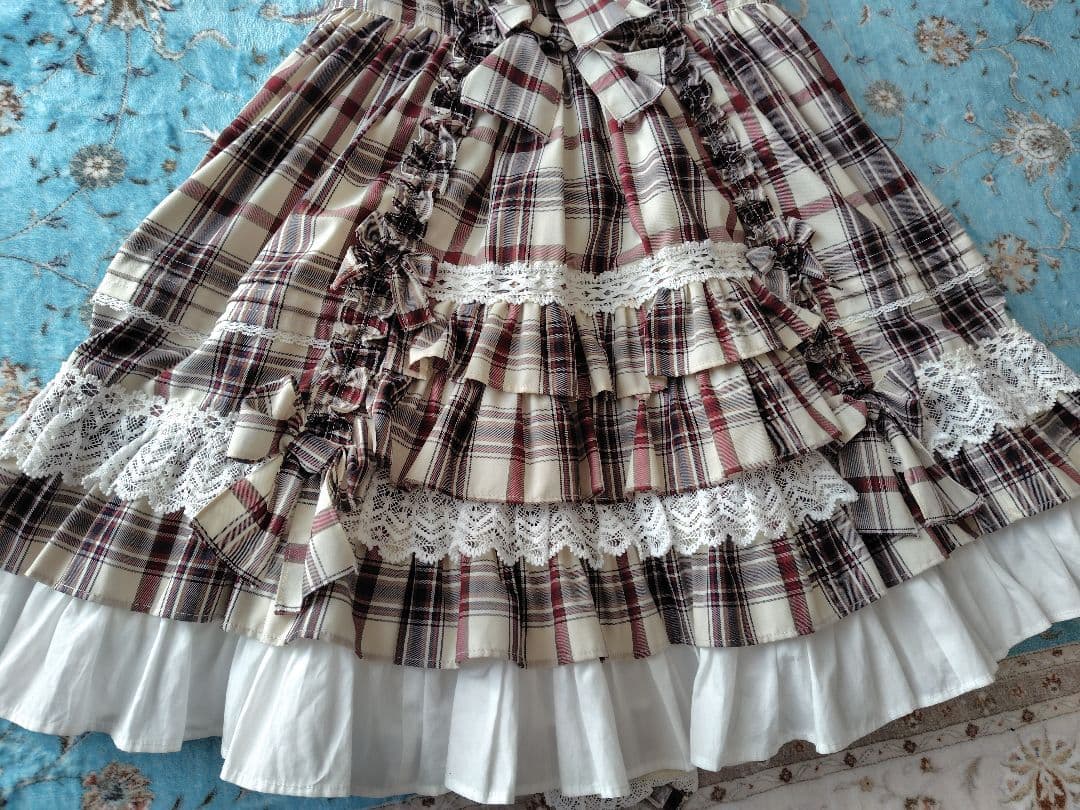 Angelic Pretty sweetフリル ジャンパースカート カチューシャ