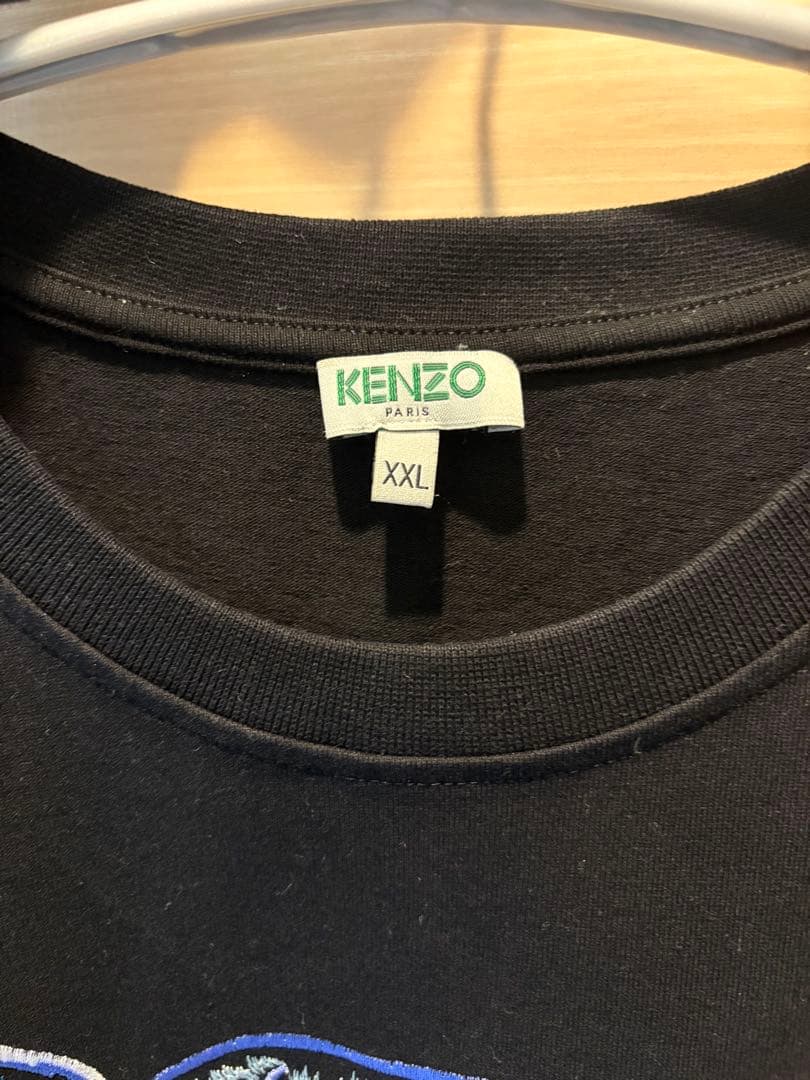 KENZO トラ刺繍 黒 Tシャツ