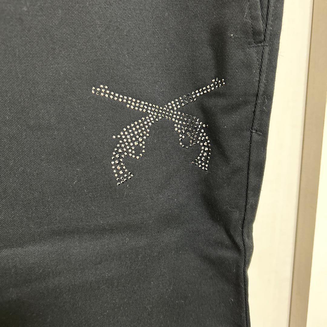 Dickies ビジュー刺繍 ブラックパンツ