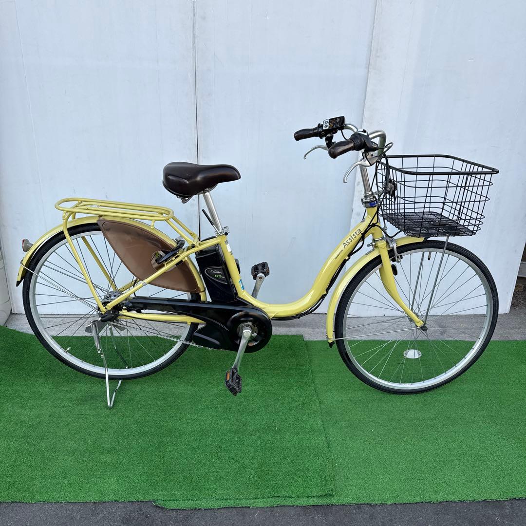 ブリヂストン電動アシスト自転車26インチ イエロー
