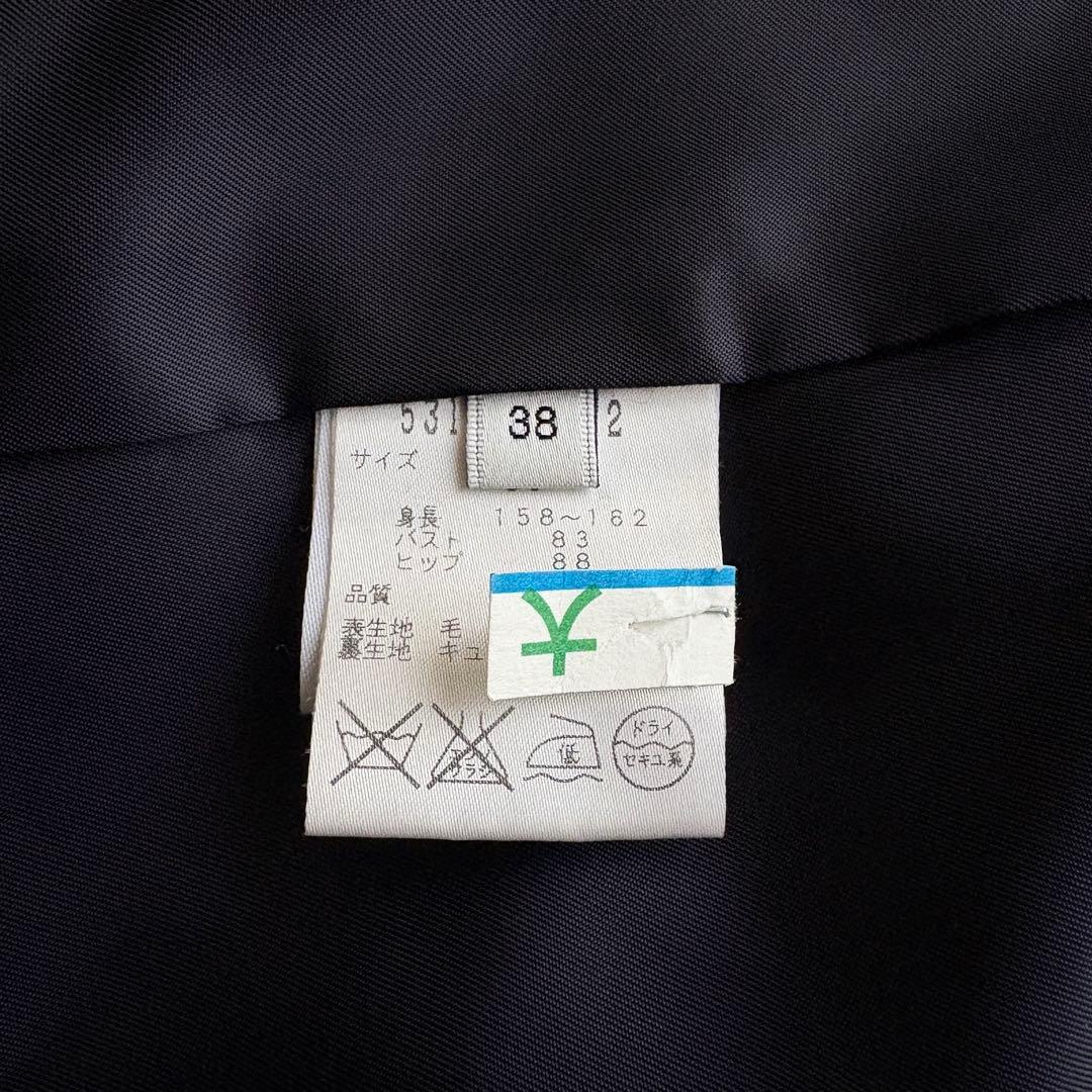 美品 ADORE アドーア テーラードコートジャケット 38 ネイビー 紺色 M