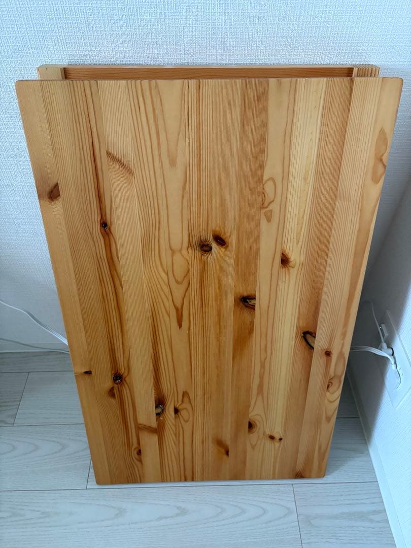 無印良品　パイン材テーブル折りたたみ式デスク 80×50×70cm