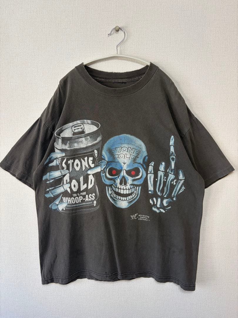 90s WWF プロレス STONECOLD ストーンコールド スカル Tシャツ