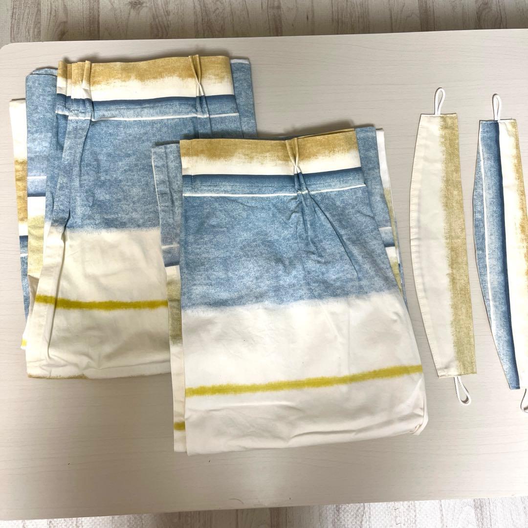 サラダ菜 2セット（4枚） 100×200 スミノエ カーテン