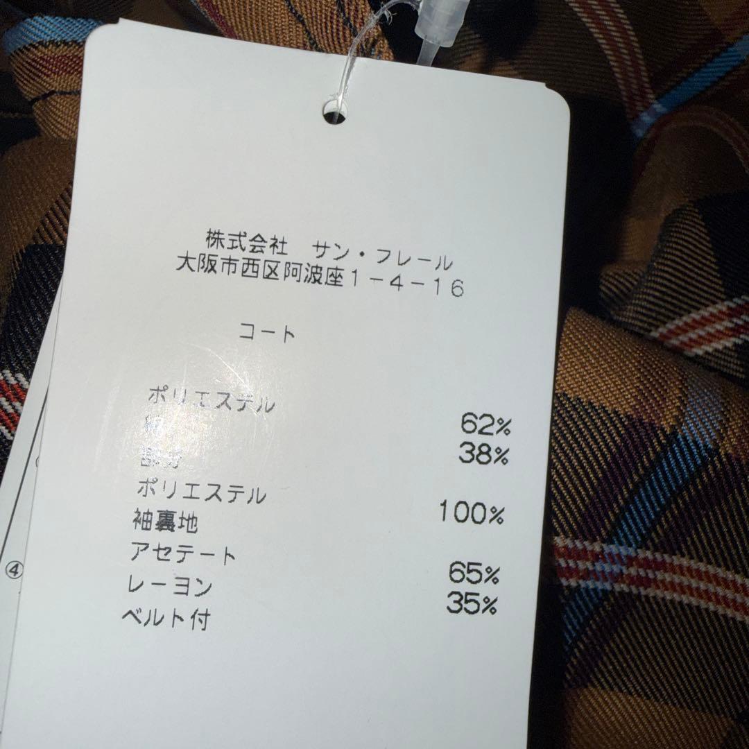 新品　ドロシーシューマッハ　チェック柄トレンチコート