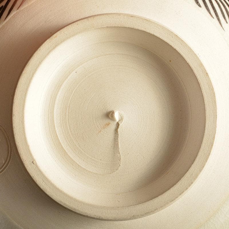 あい茶道具　京焼　加藤松香作　色絵　仁清目之出鶴　茶碗　共箱　C5344