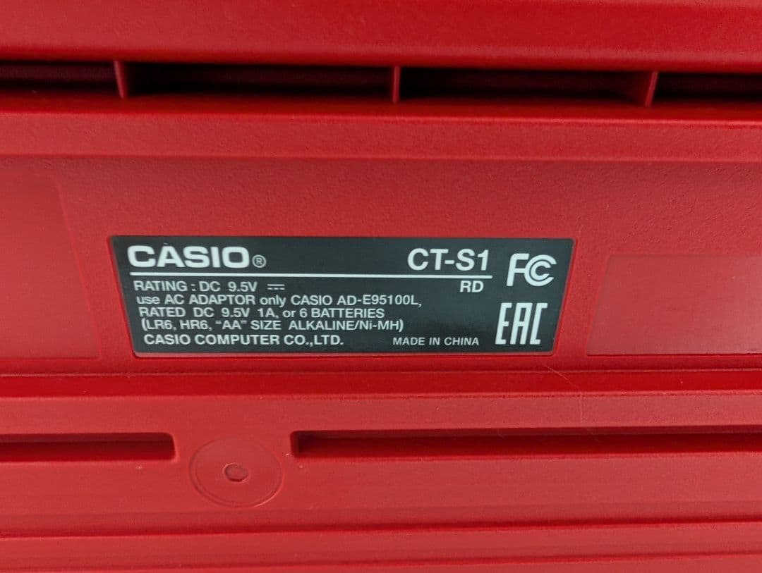 CASIO CT-S1 RD カシオトーン Casiotone