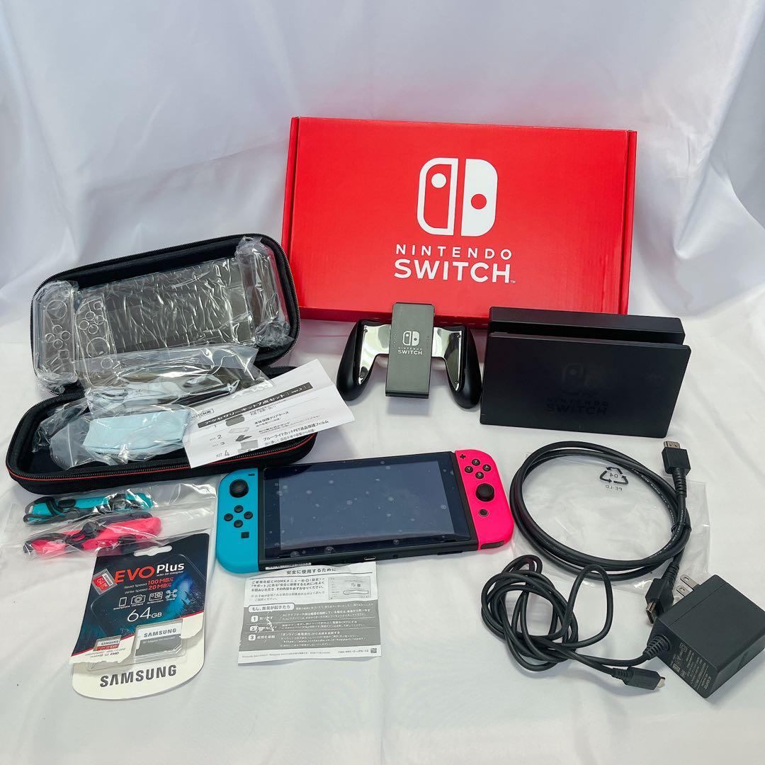 ま*ん様 Switch★本体★任天堂★64GB SDカード★アクセサリーキット