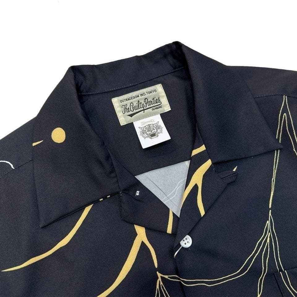 語学・辞書・学習参考書 WACKO MARIA SPIDER WEB OPEN COLLAR SHIRT