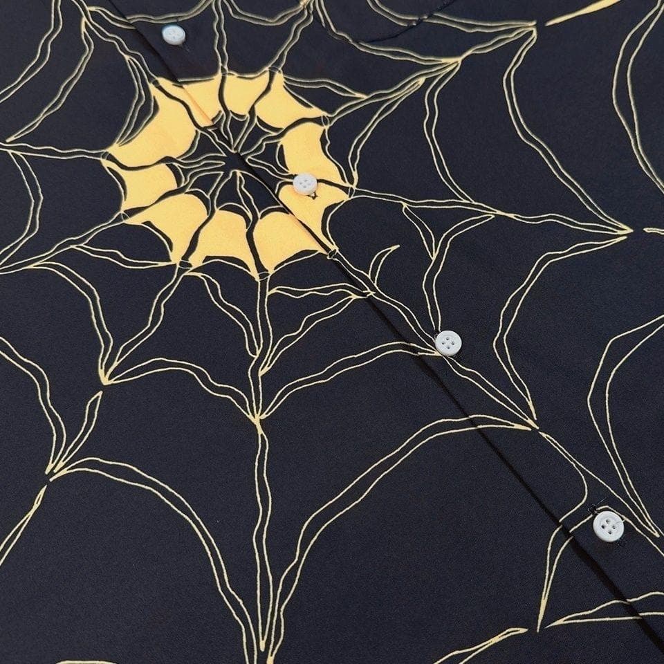語学・辞書・学習参考書 WACKO MARIA SPIDER WEB OPEN COLLAR SHIRT