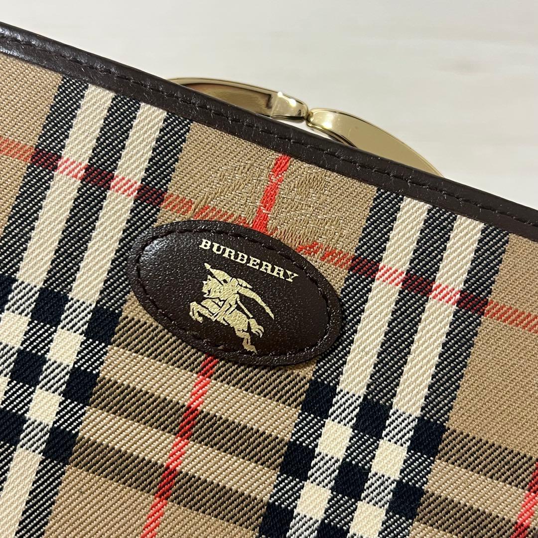 BURBERRY バーバリー ノバチェック がま口 財布 ヴィンテージ 正規品