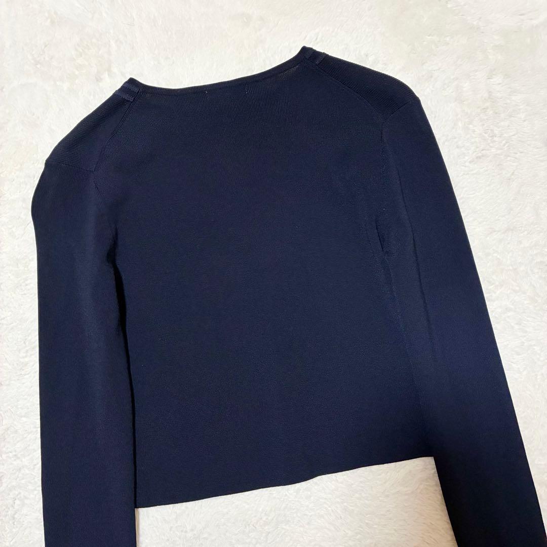 TOCCA トッカ ボレロ カーディガン ネイビー 装飾リボン XS
