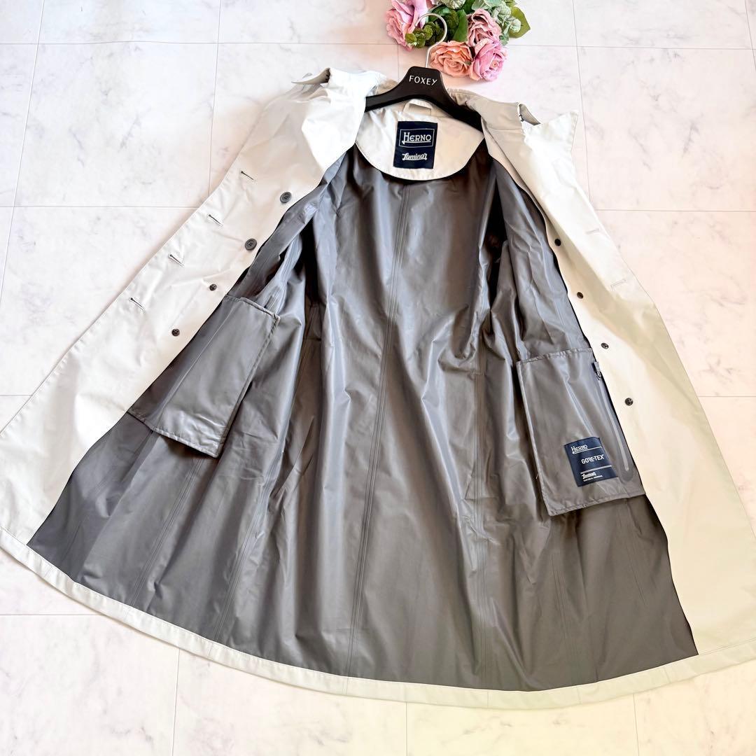 美品★HERNO ラミナー スプリングコート トレンチコート ゴアテックス 40