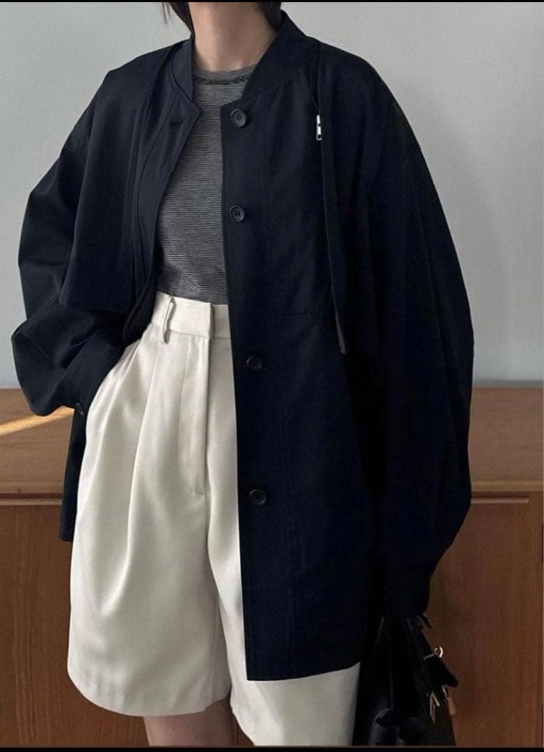 CLANE 3WAY ARRANGE JACKET ネイビー1