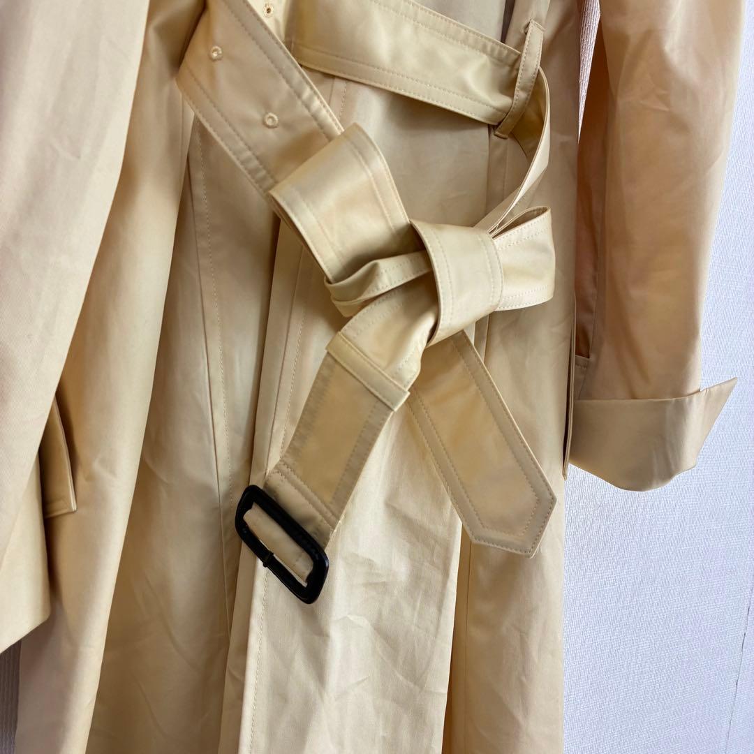 23区◉トレンチコート L イエロー ロング丈 ベルト付き きれいめ 春♡美品