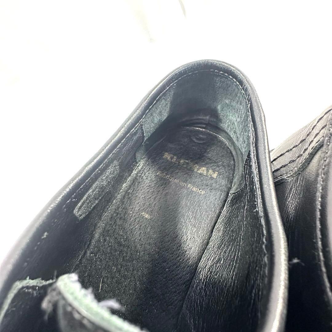 KLEMAN PADROR ブラックレザーモカシン サイズ41