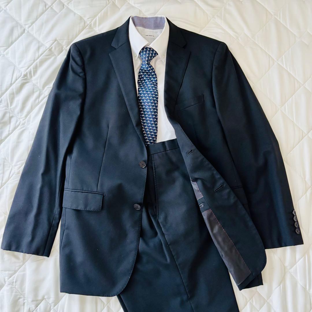 美品　バーバリー　ブラックレーベル　BURBERRY 黒　L スーツセットアップ