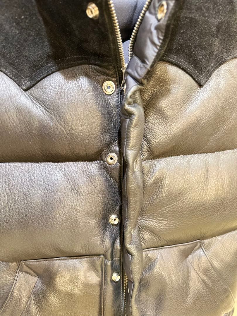 【希少サイズ】REAL McCOY DOWN VEST / DEERSKIN