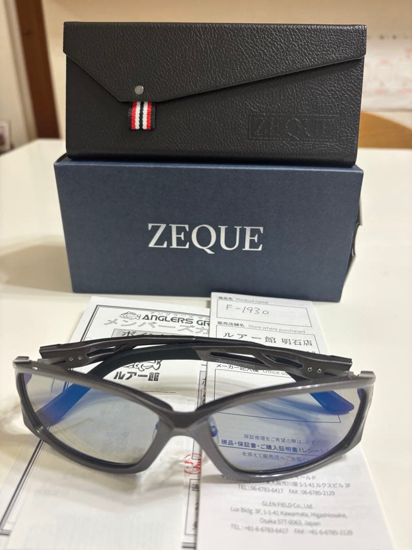 ZEQUE ゼクー F-1930トゥルービュースポーツブルーミラー