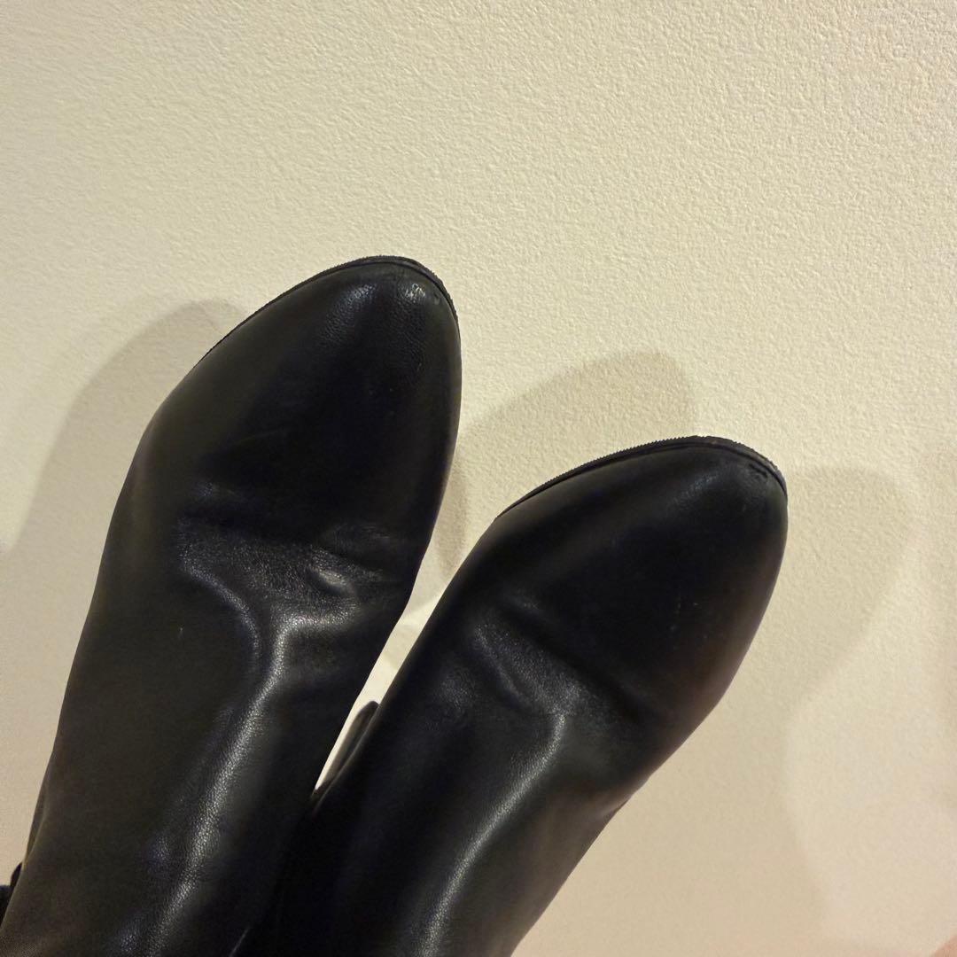 【Saint Laurent】 レザー ショートブーツ