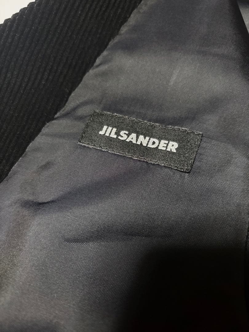 JIL SANDER ジルサンダー コーデュロイベスト ジレ ブラック 本人期