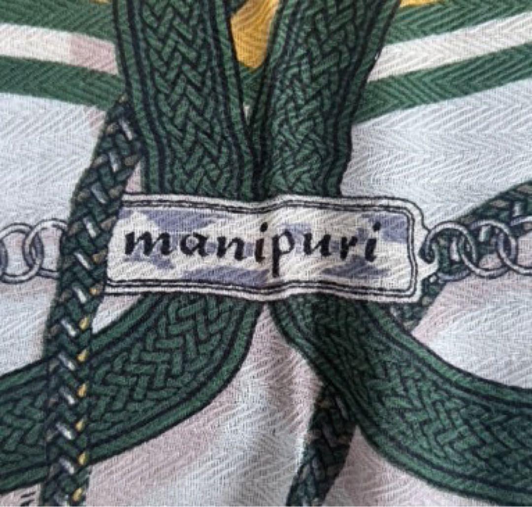 完売【未使用品】manipuri 大判マニプリストール リネン×コットン×シルク