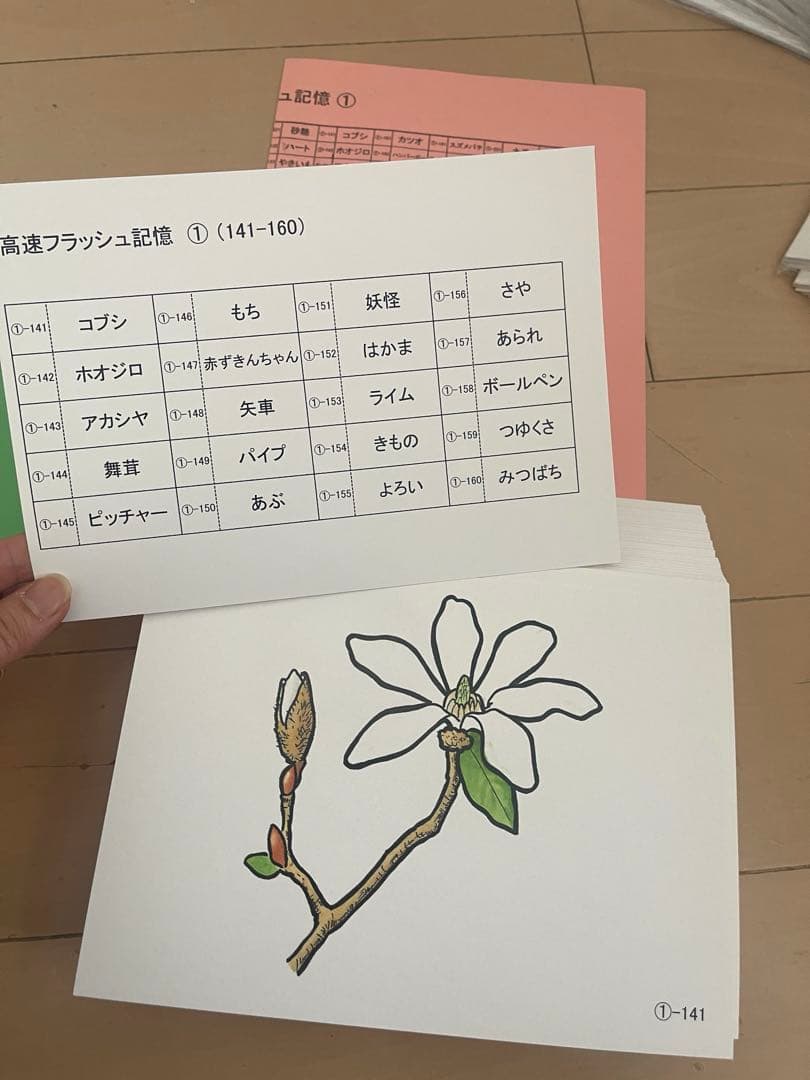 未使用　七田式　高速フラッシュ記憶カード①121〜240