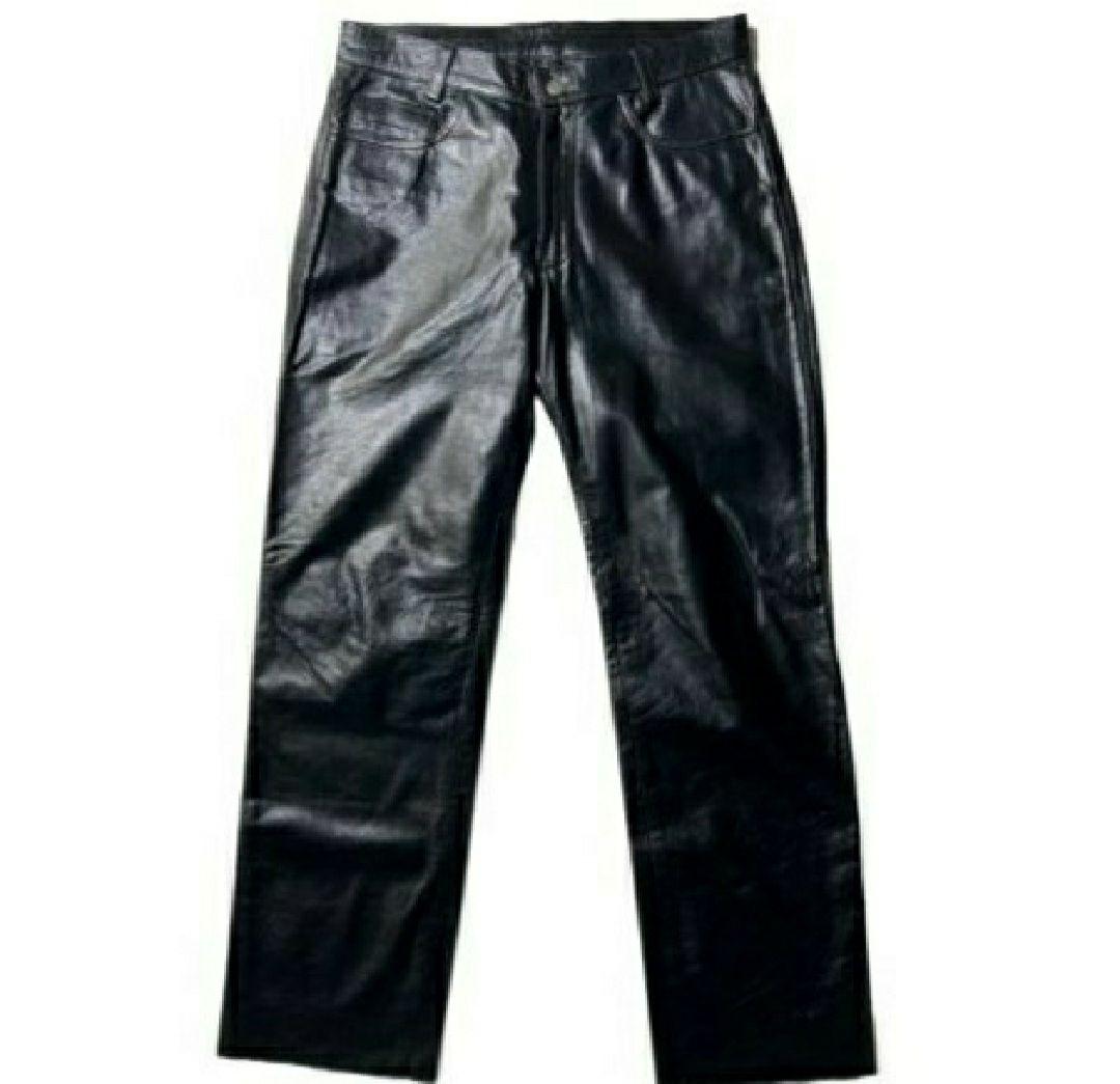 Leather Pants BLACK 実寸W33L31 レザーパンツ　ブラック