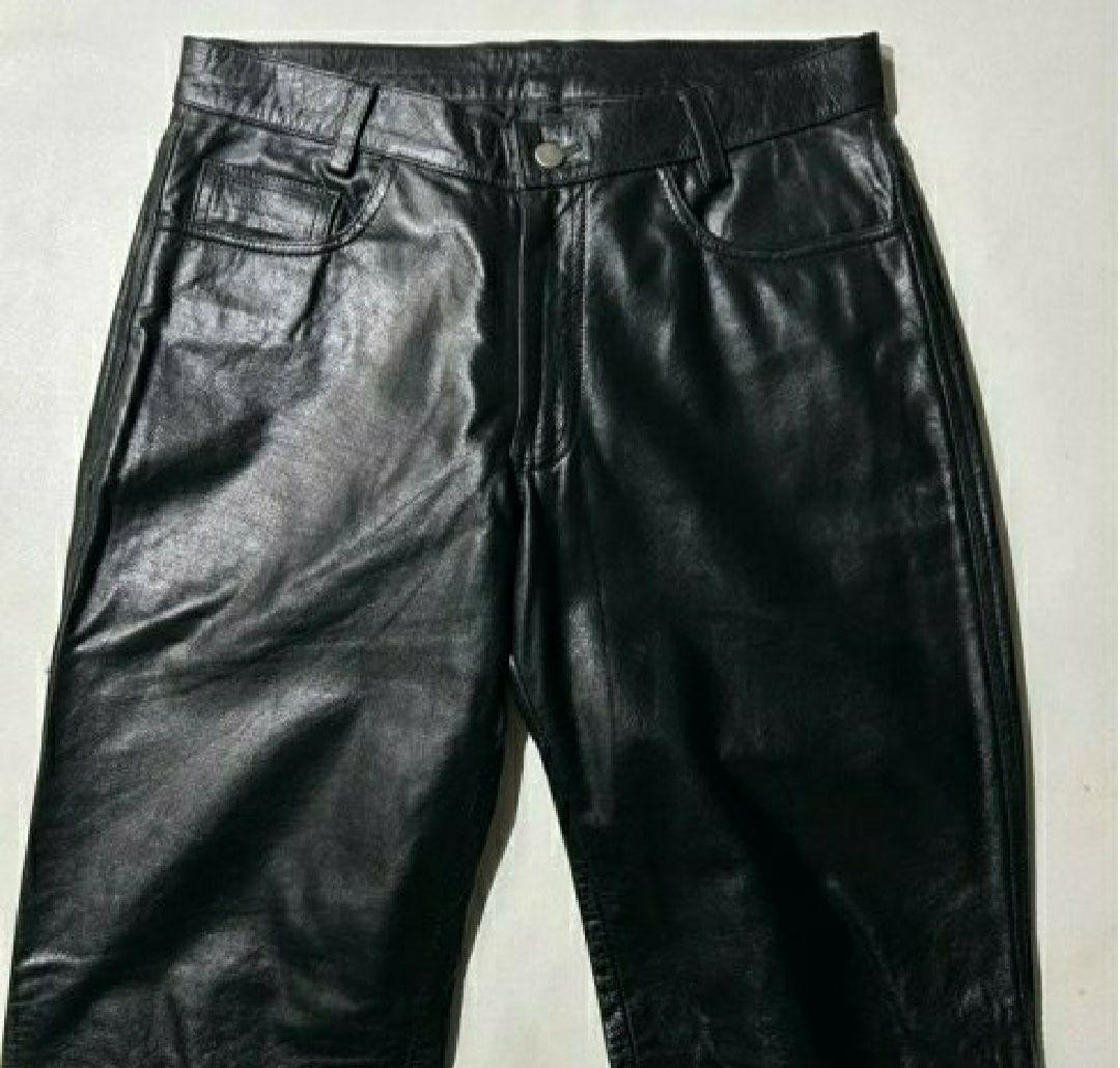 Leather Pants BLACK 実寸W33L31 レザーパンツ　ブラック