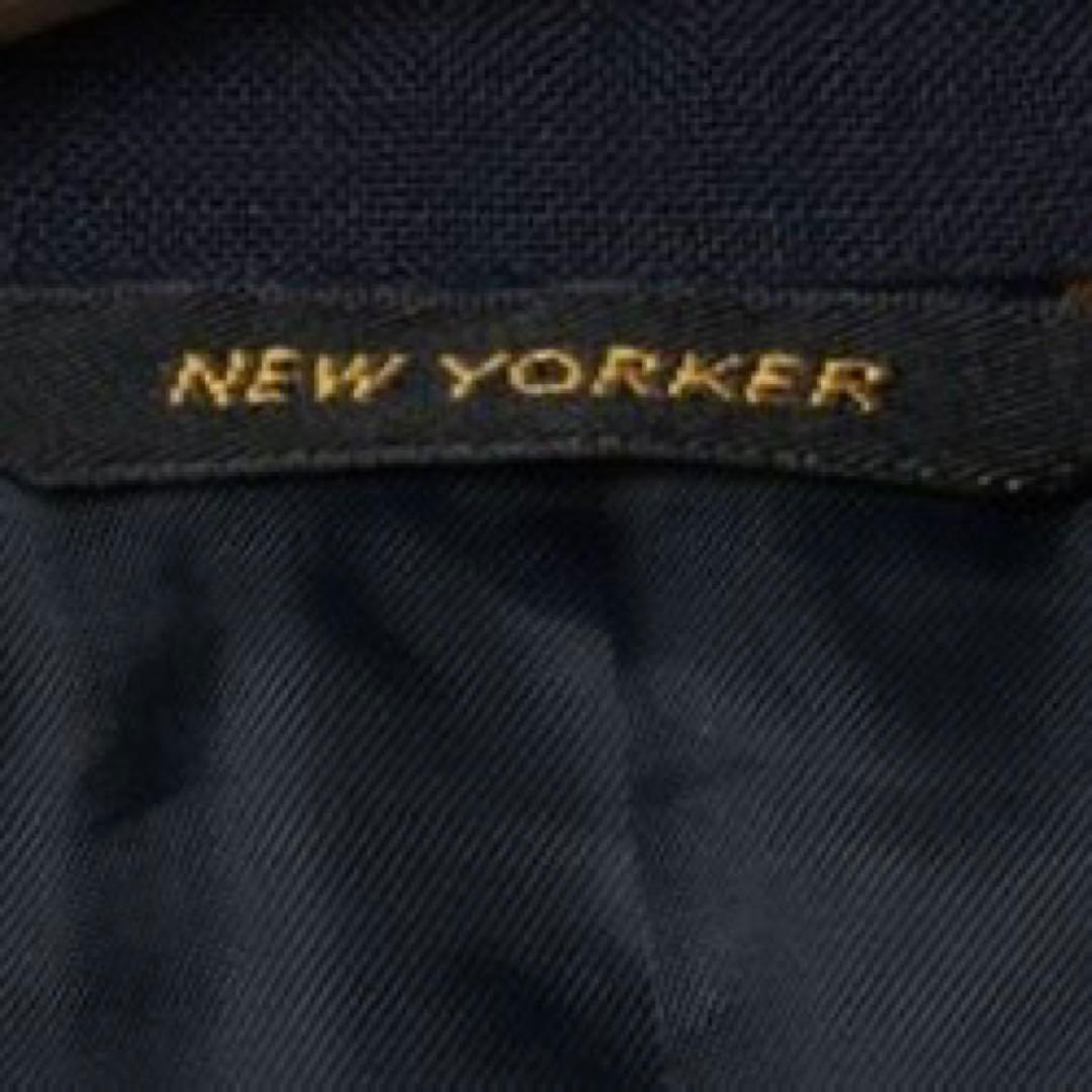 NEWYORKER ニューヨーカー テーラードジャケット 金ボタン 紺ブレ 美品
