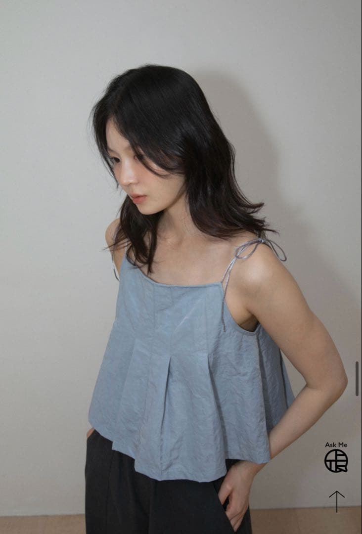 トップス OHOTORO Pleated Cami Top