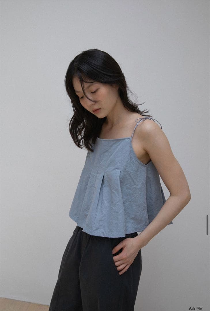 トップス OHOTORO Pleated Cami Top