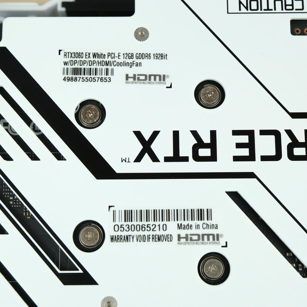Y*I様 玄人志向 GK-RTX3060-E12GB OC WHITE