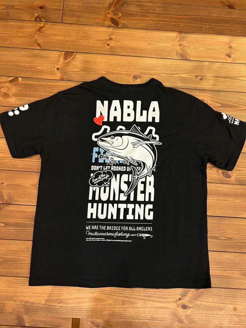 muta×NABLAコラボTシャツ マグロ ブラック