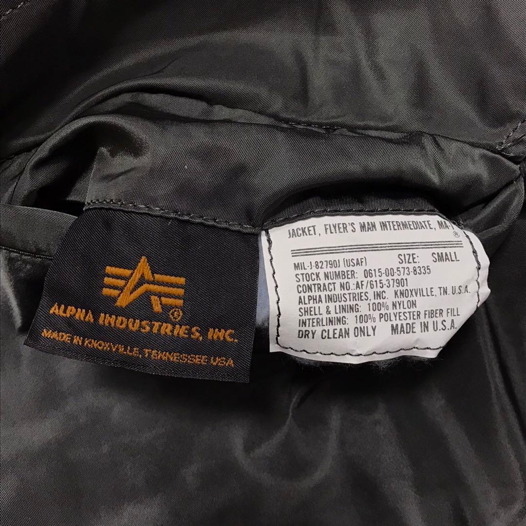 ALPHA INDUSTRIES アルファ　MA1 フライトジャケット　USA製