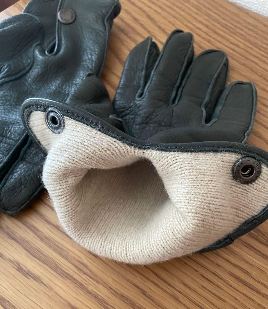※美品 DENTS※ デンツレザーグローブ 革手袋 ライナー付き