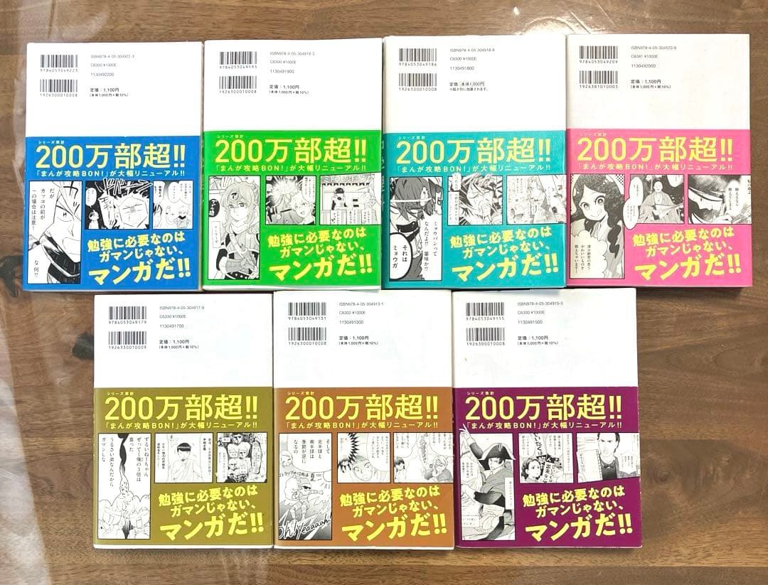 マンガでわかる中学参考書セット　7冊セット◆gakken