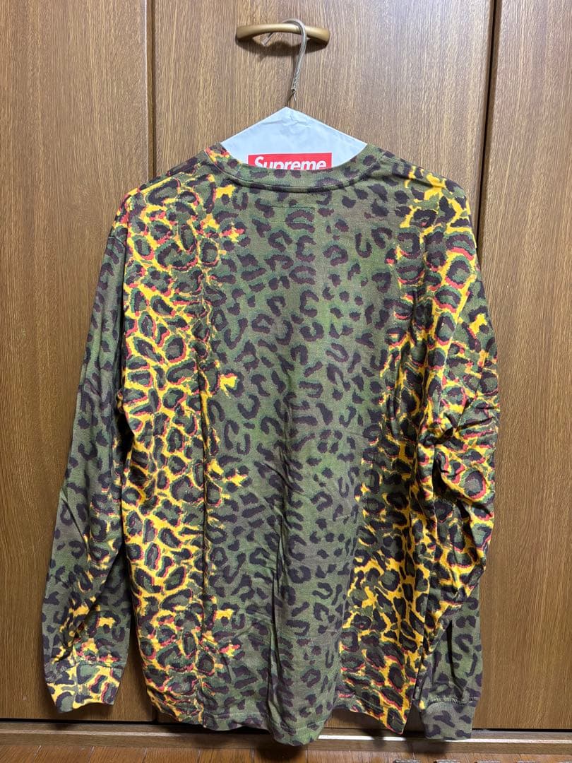 Supreme レオパード柄 長袖Tシャツ S