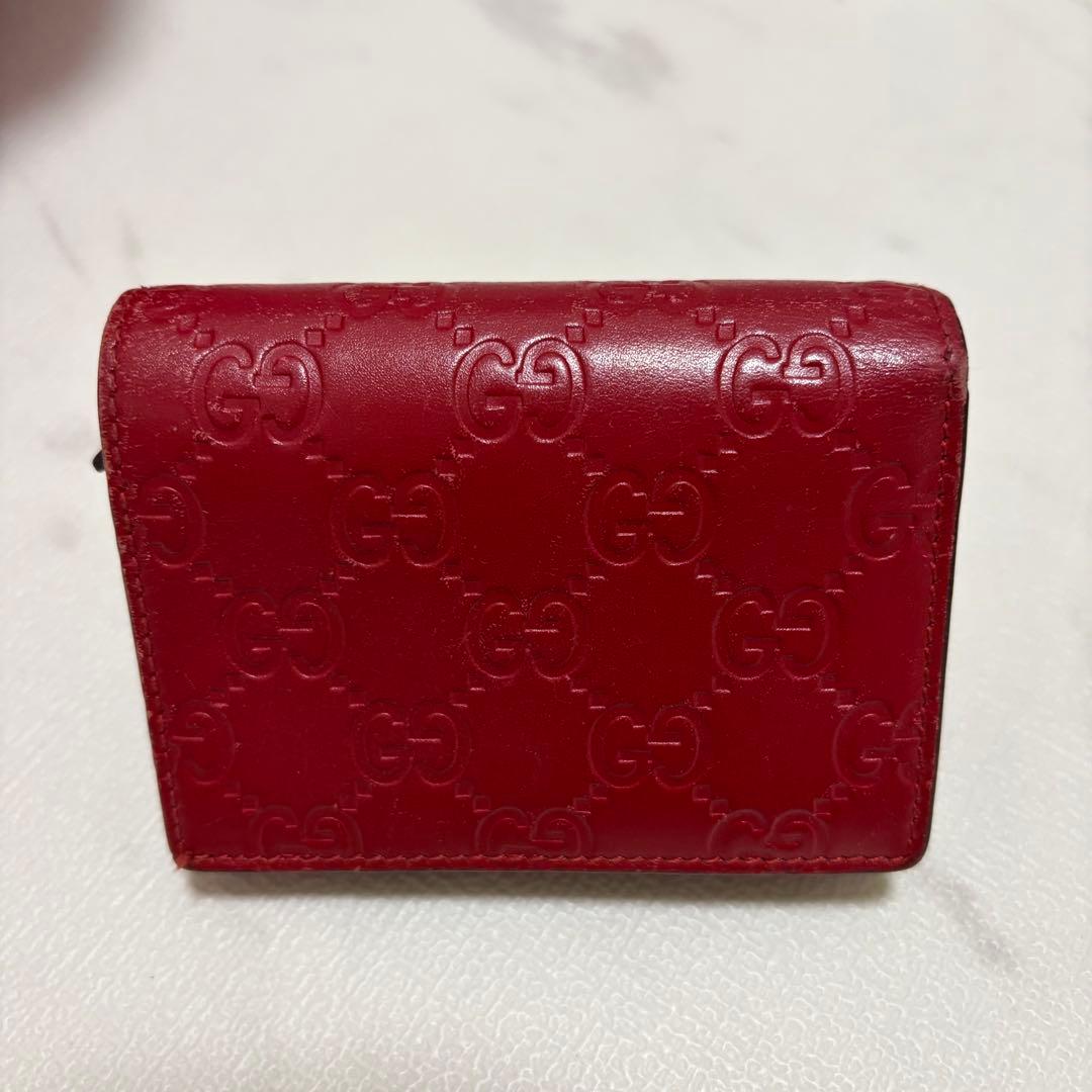 GUCCI 二つ折り財布 レッド チェリー さくらんぼ 財布