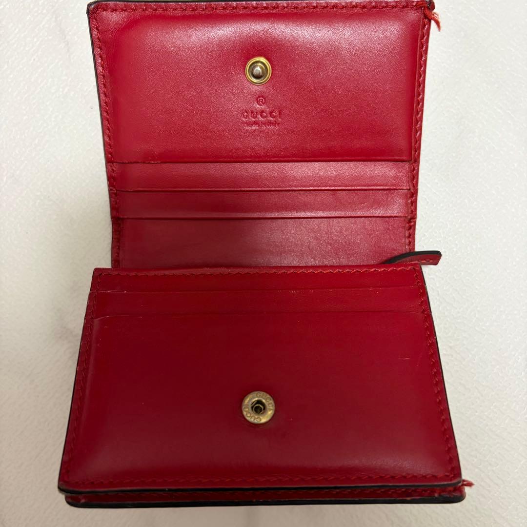 GUCCI 二つ折り財布 レッド チェリー さくらんぼ 財布