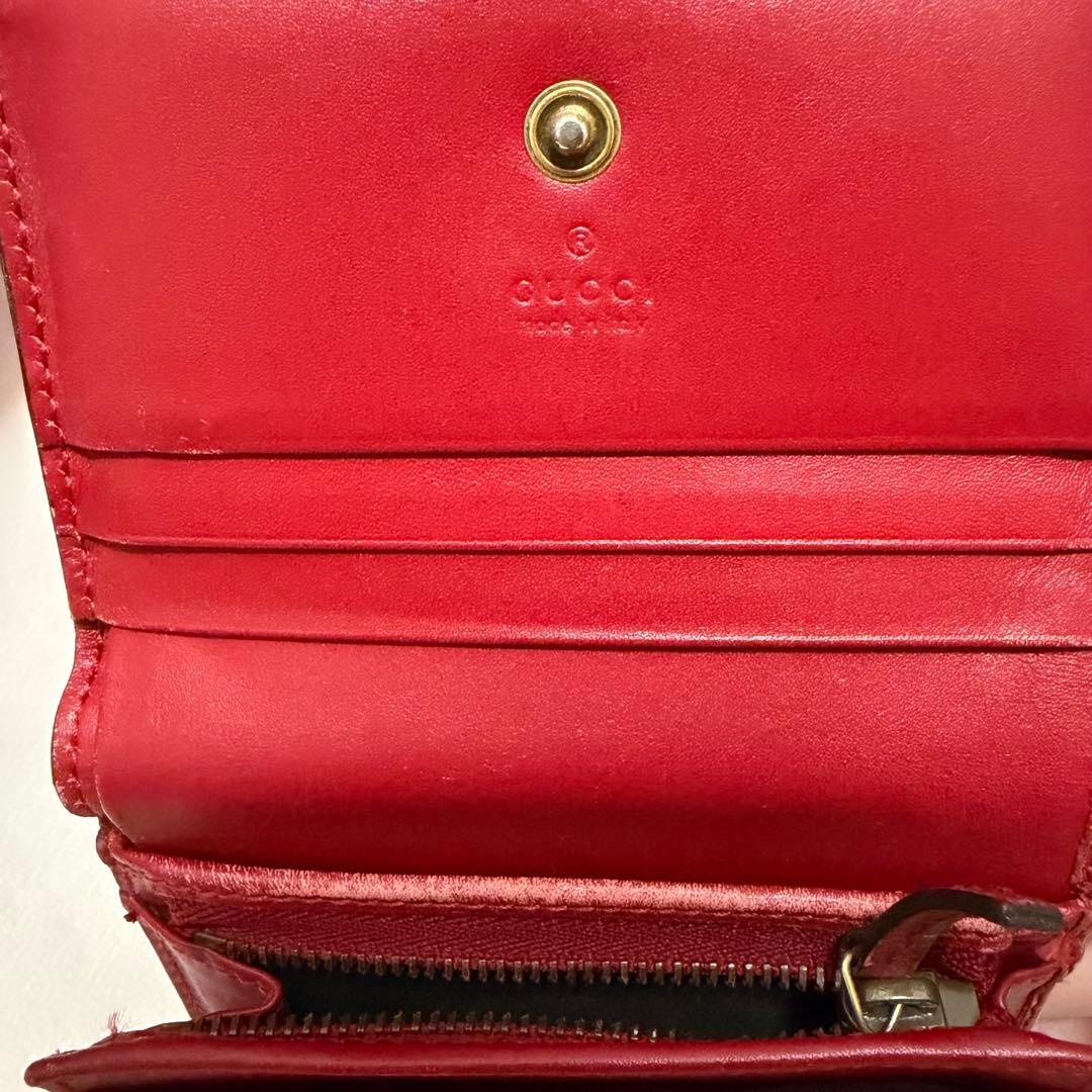 GUCCI 二つ折り財布 レッド チェリー さくらんぼ 財布