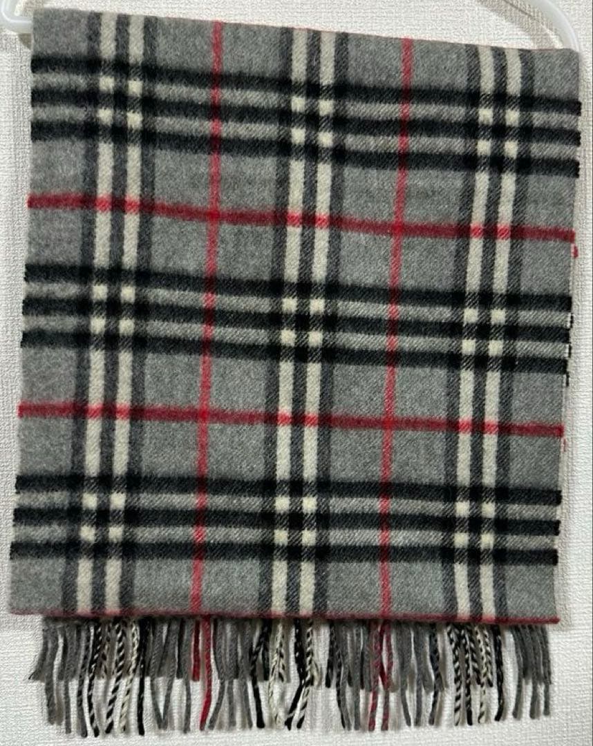 Burberrys of London カシミヤ100% マフラー グレー