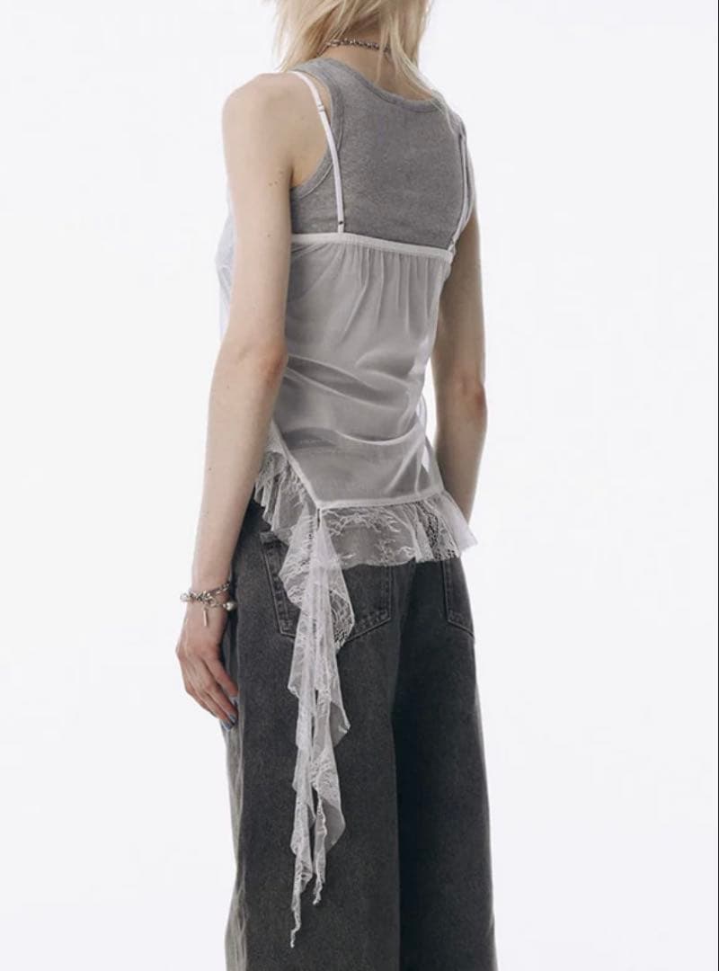 JOSE MOON レース　キャミ　LACE TRIM CAMI