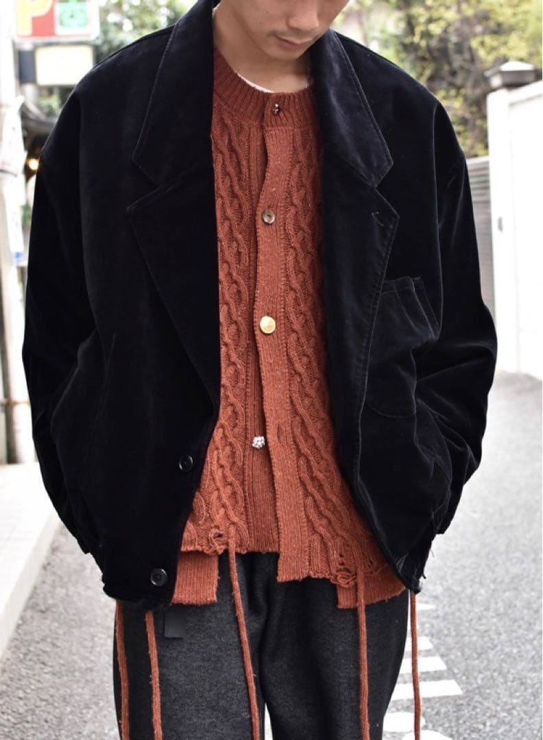 ｔ*ｔ様 CUT OFF VELVET JACKET