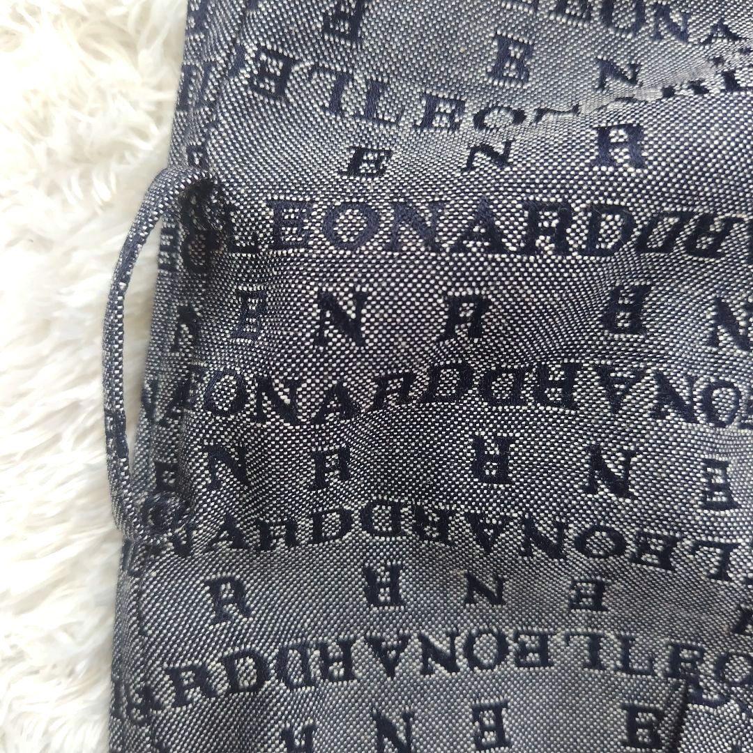 LEONARD　レオナール　シルク　ロゴ　総柄　ステンカラーコート　グレー