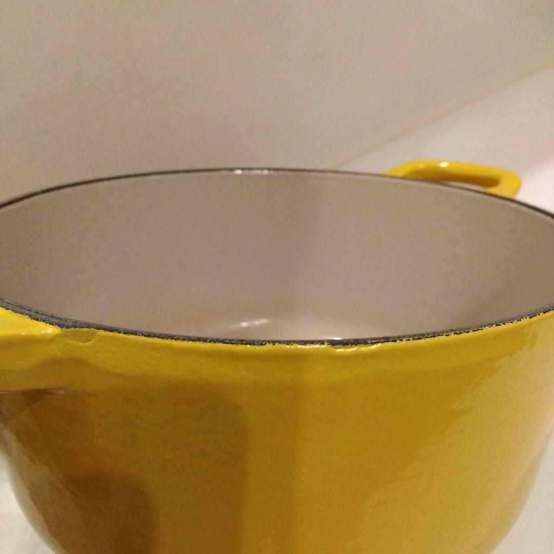LE CREUSET ル・クルーゼ 両手鍋 18cm イエロー ルクルーゼ