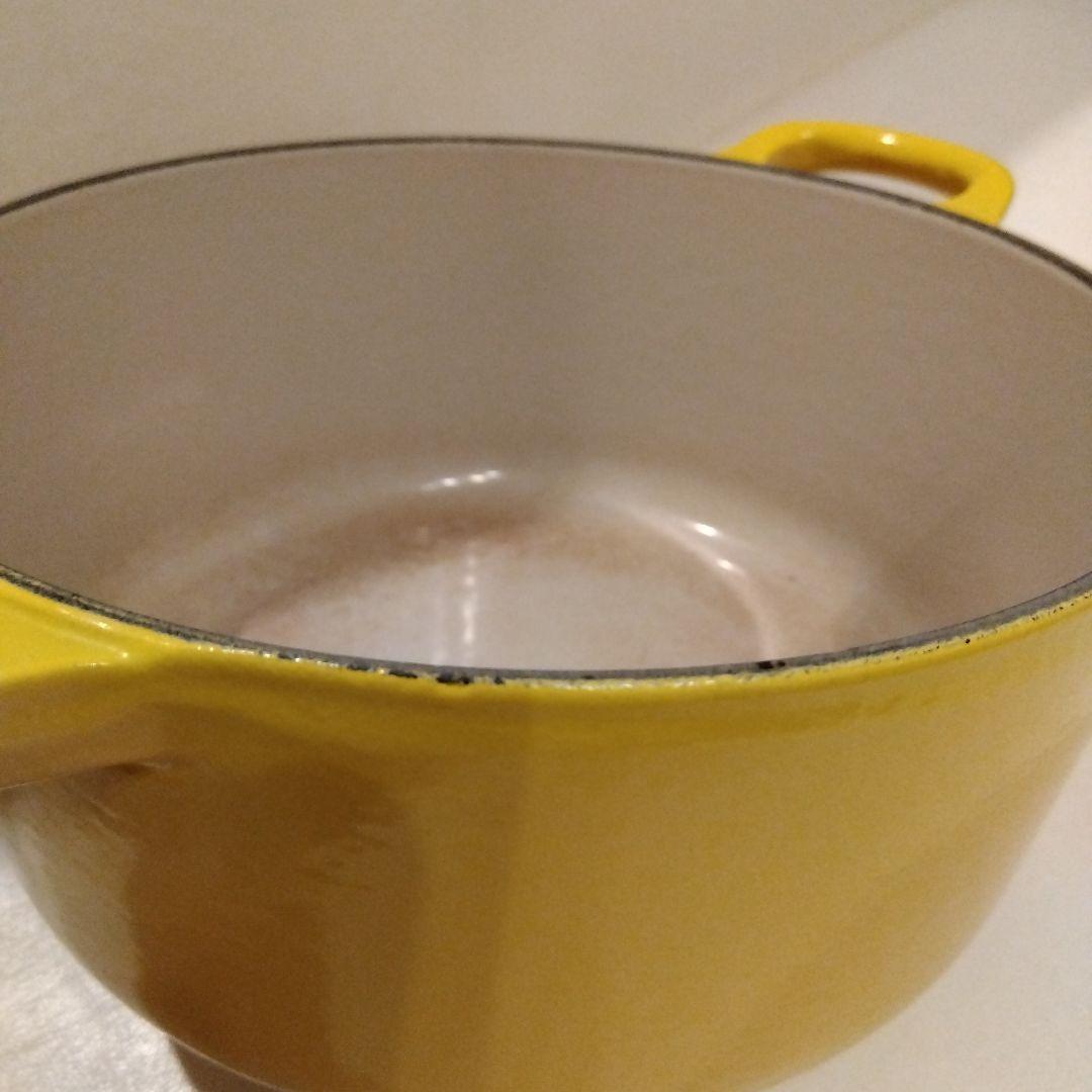 LE CREUSET ル・クルーゼ 両手鍋 18cm イエロー ルクルーゼ